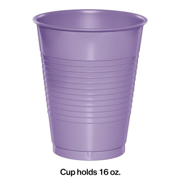 16oz Tumbler Plastic 20ct Luscious Lavender