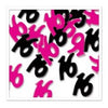 16th Birthday Black & Pink Confetti