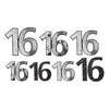 16th Birthday Foil Cutouts, 7 Pieces