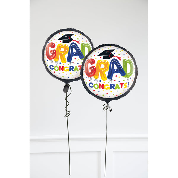18" Bulk Letter Graduate Foil Balloon