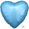 18" Heart Pearl Pastel Blue