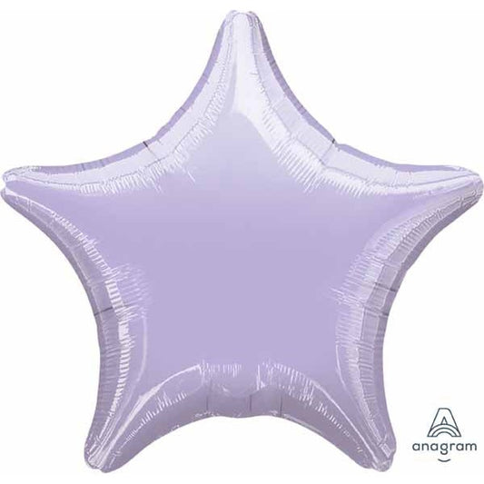19" Star-Shaped Foil Balloon Pastel Lilac