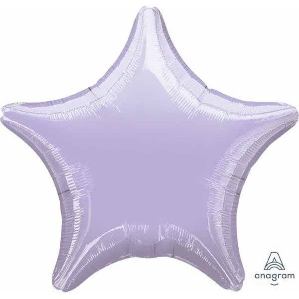 19" Star-Shaped Foil Balloon Pastel Lilac
