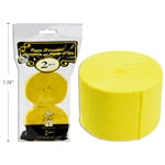 2-Pack Yellow Crepe Streamer, 81ft Each