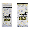 20 Pack Graduation Printed Plastic Favour Bags with Gold Twist Ties