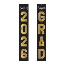 2026 Graduation Pull Down Cutouts, 6', Pack of 12
