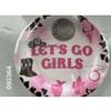 24 Let's Go Girls 9" Paper Plates