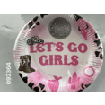 24 Let's Go Girls 9" Paper Plates