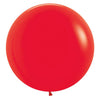 24" Fashion Red Sempertex Latex Balloons, Pack of 10