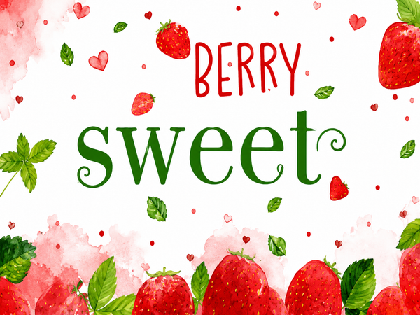 Berry Sweet Strawberry Plastic Tablecover
