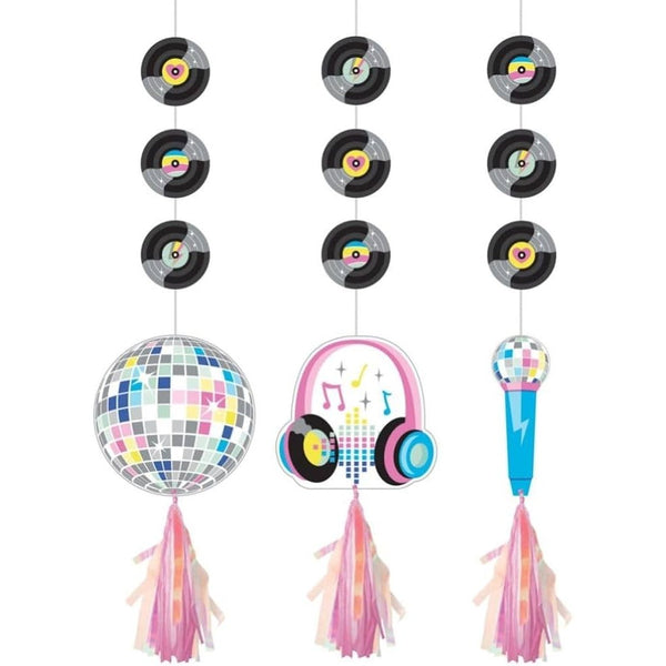 3 Birthday Beats Hanging Cutouts