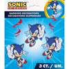 3 Sonic Hanging Swirl Decorations 26"