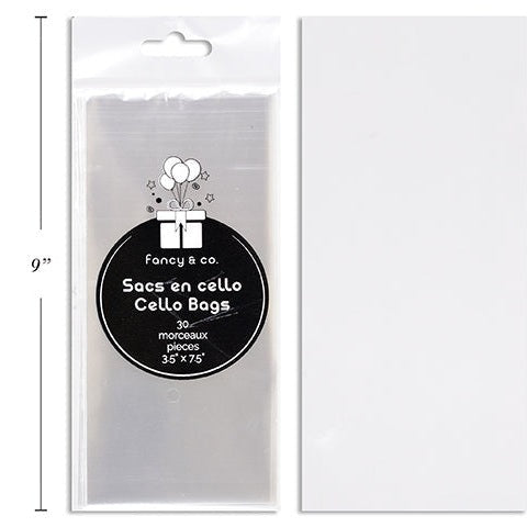30 Cello Bags 3.5"x7.5"
