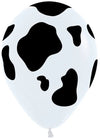 Cow Print 11" Latex Sempertex Balloons, 50 Count