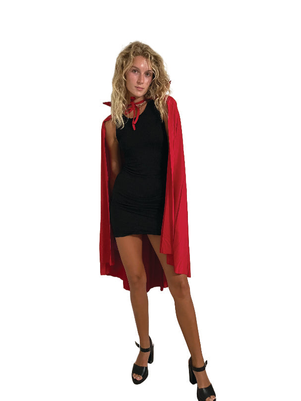Mid Length Red Adult Collared Cape