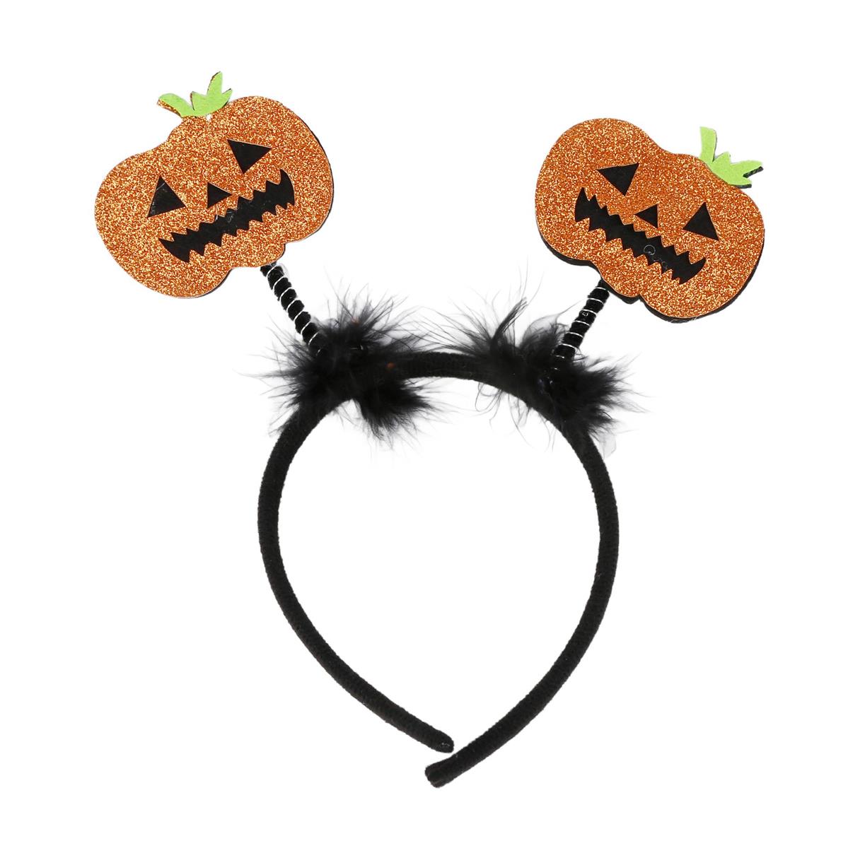 Halloween Pumpkin Head Bopper Headband