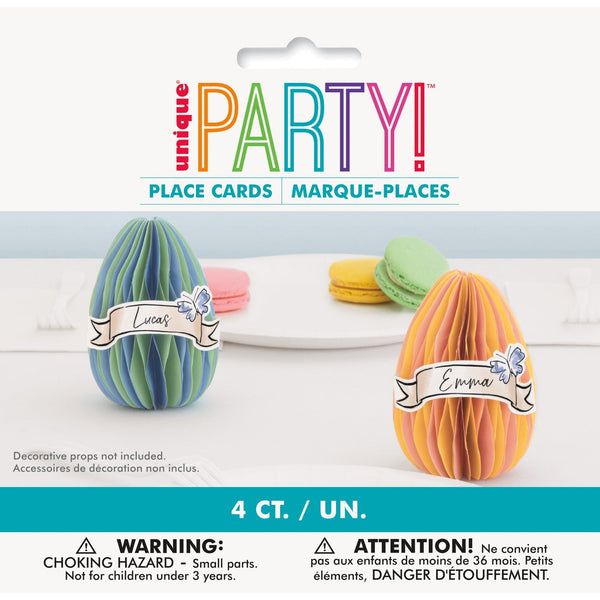 4 3d Easter Egg Placecard Holders