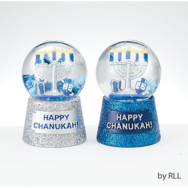 40 mm Mini Handpainted Hanukkah Water Globe