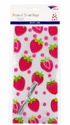 Berry Sweet Strawberry Themed Cellophane Bags