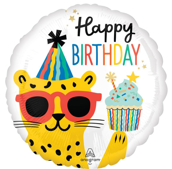 Happy Birthday Party Animal 18" Foil Balloon