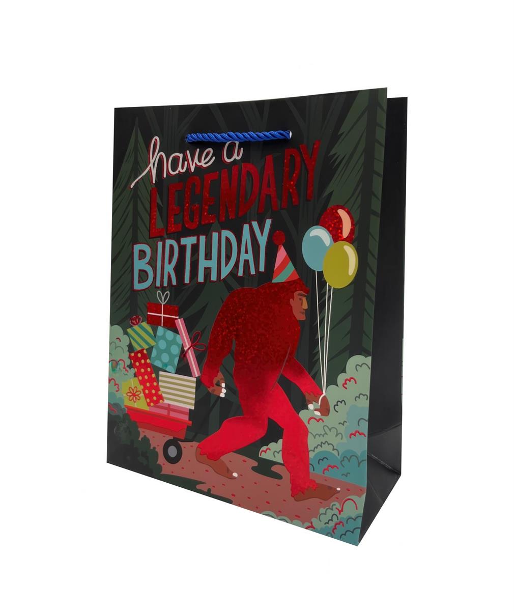 Legendary Birthday Bigfoot Medium-Sized Gift Bag