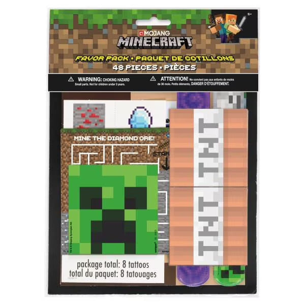 48 Minecraft Favor Pack