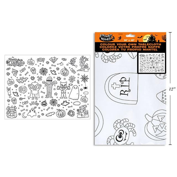 48x36in Halloween Decorate Your Own Tablecloth