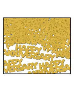 Gold Happy Anniversary Fanci-Fetti Table Scatter