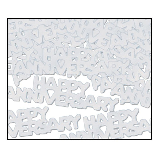 Happy Anniversary Silver Table Fanci-Fetti Scatter
