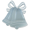 Silver Foil Wedding Bell Cutout Silhouette