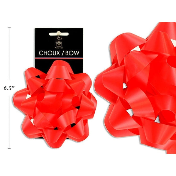 6.5" Red Bow