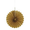 6" Mini Decorative Fans, Gold, 3 Count