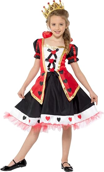 Queen Of Hearts Girl's Costume - Large 7-8 Years