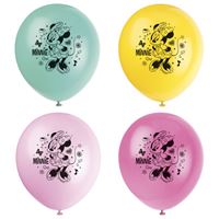 Disney Iconic Minnie Mouse 12" Latex Balloons, 8 Count