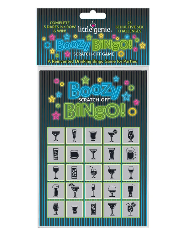 Boozy Bingo Scratch-Off Game, Includes 8 cards