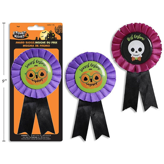 6x3.375in Halloween Hot Stamp Award Badge Assorted