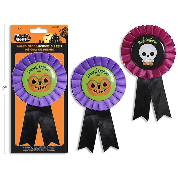 6x3.375in Halloween Hot Stamp Award Badge Assorted
