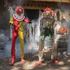 7 Ft Cagey the Clown Halloween Decoration