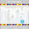 7 Piece White Party Decoration Kit