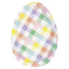 8 Easter Egg Shaped Plates