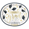 8 Golden Star Graduate 12" Oval Plates