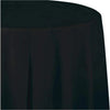 82" Round Plastic Black Table Cover