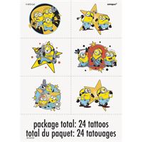 Minions 3 Tattoos, 24 Count