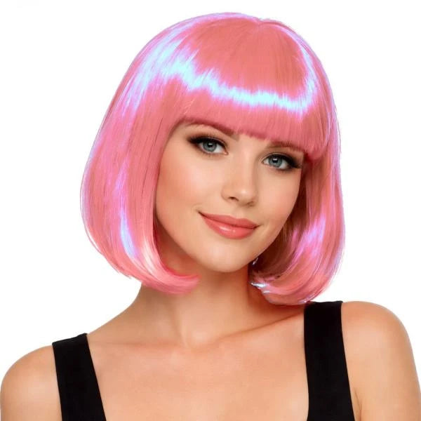 Bob Cut Light Pink Wig