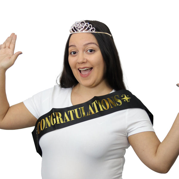 Congratulations Grad Tiara & Sash Set