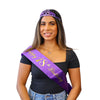 Happy 18th Birthday Purple Sash & Tiara Set
