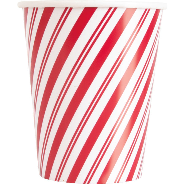 9oz. Cup, Red Striped Snowman