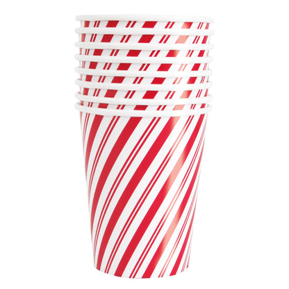 9oz. Cup, Red Striped Snowman