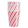 9oz. Cup, Red Striped Snowman
