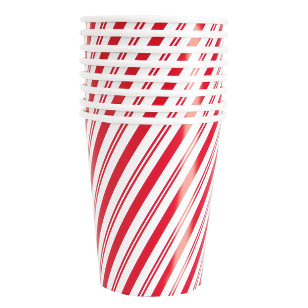 9oz. Cup, Red Striped Snowman
